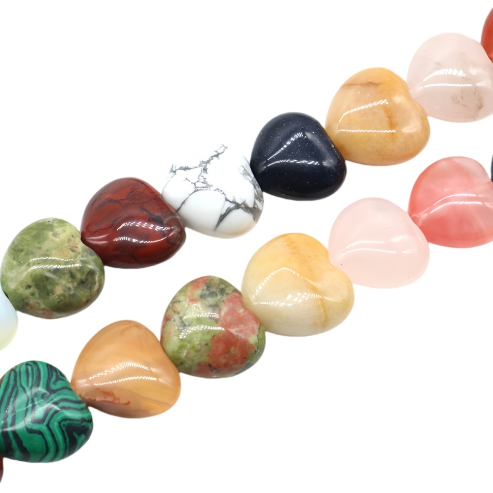 Loose 20MM Love Heart  Stone Beads for Making Jewelry 1 Strands Approx 20PCS