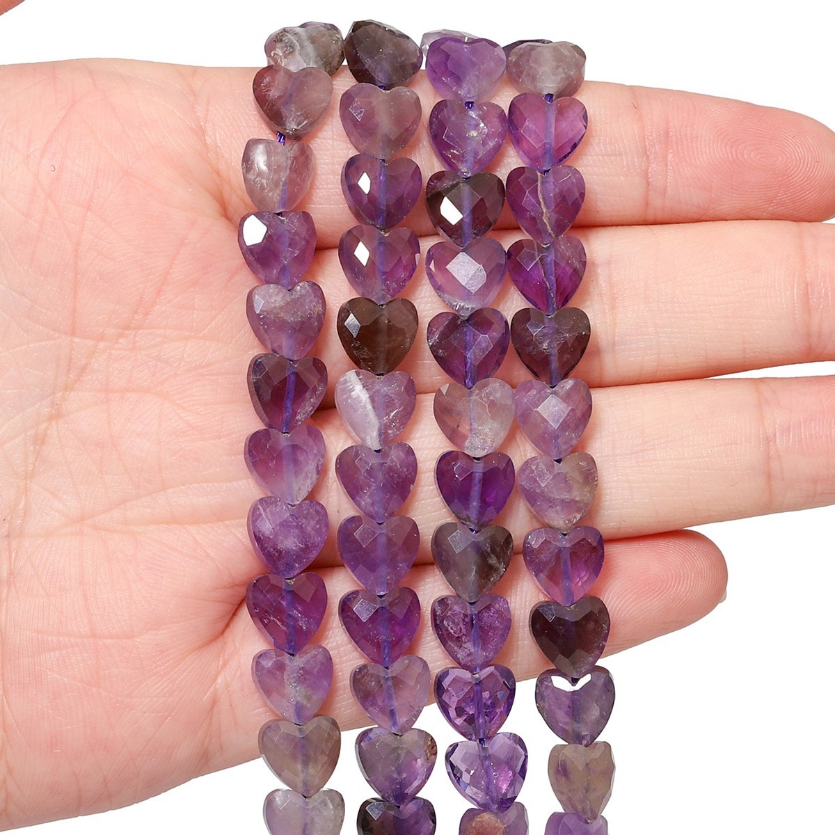 Loose 15MM Love Heart  Stone Beads for Making Jewelry Approx 14PCS & 20CM Strand