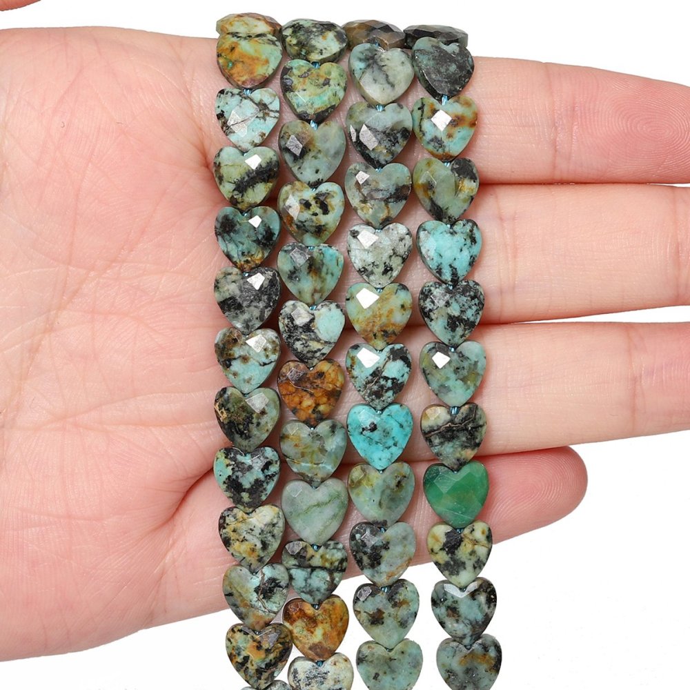 Loose 8MM Love Heart  Stone Beads for Making Jewelry Approx 24PCS & 20CM Strand