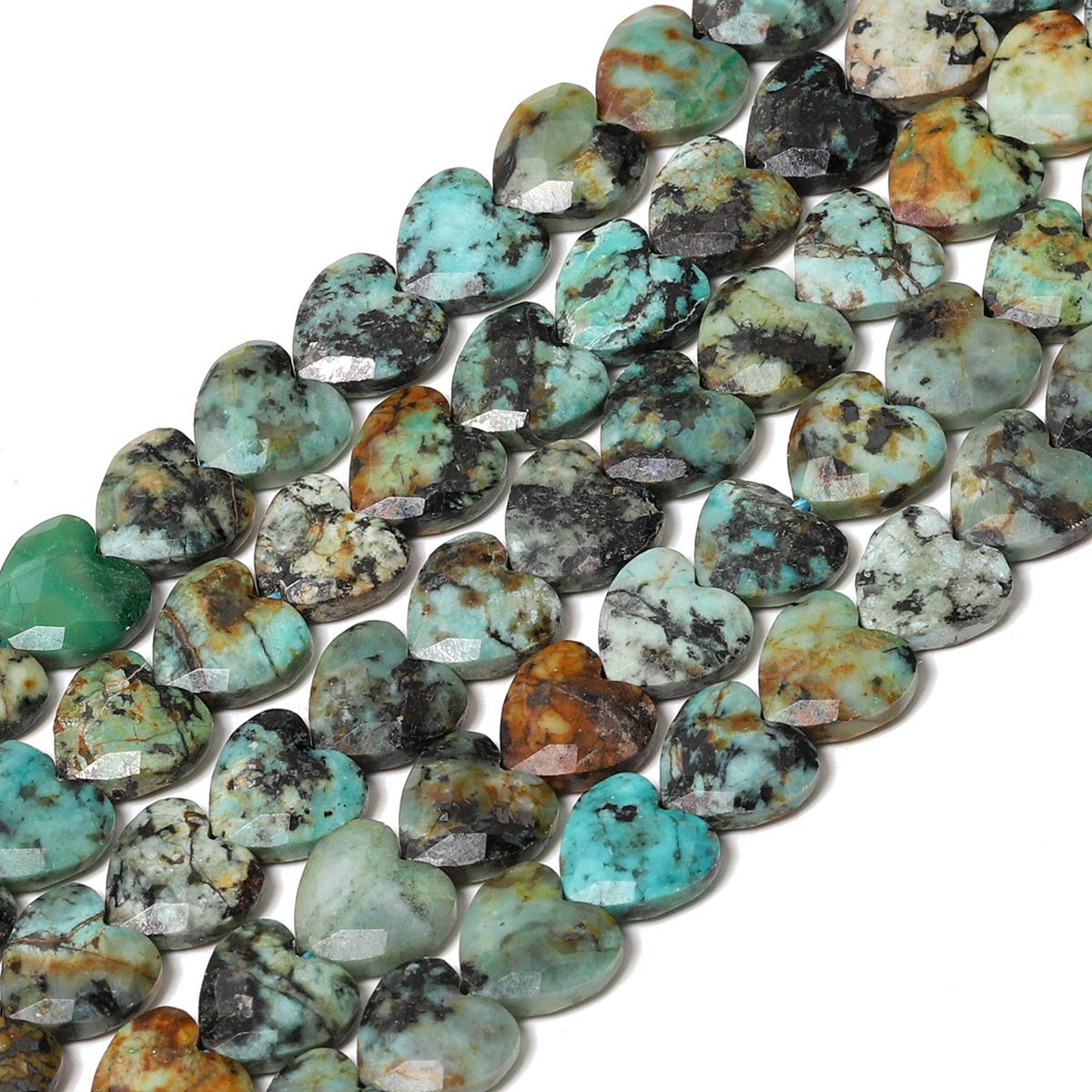Loose 8MM Love Heart  Stone Beads for Making Jewelry Approx 24PCS & 20CM Strand
