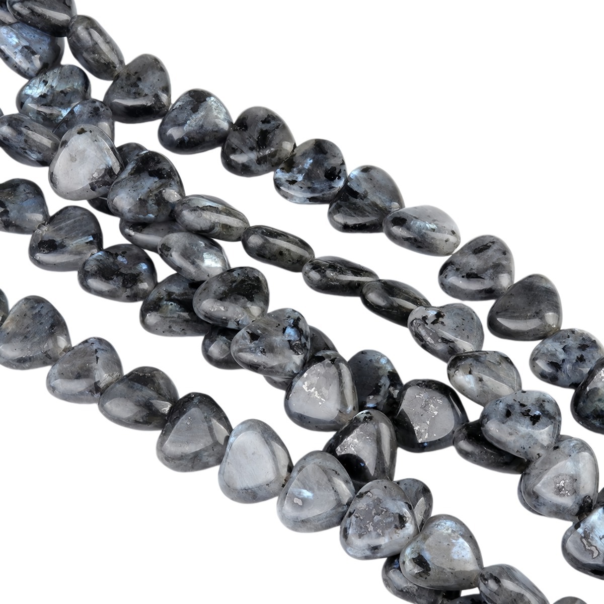 Loose 10MM Love Heart  Stone Beads for Making Jewelry 1 Strands
