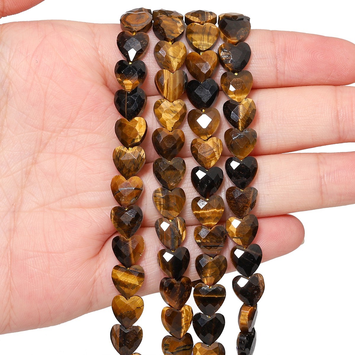 Loose 8MM Love Heart  Stone Beads for Making Jewelry Approx 24PCS & 20CM Strand