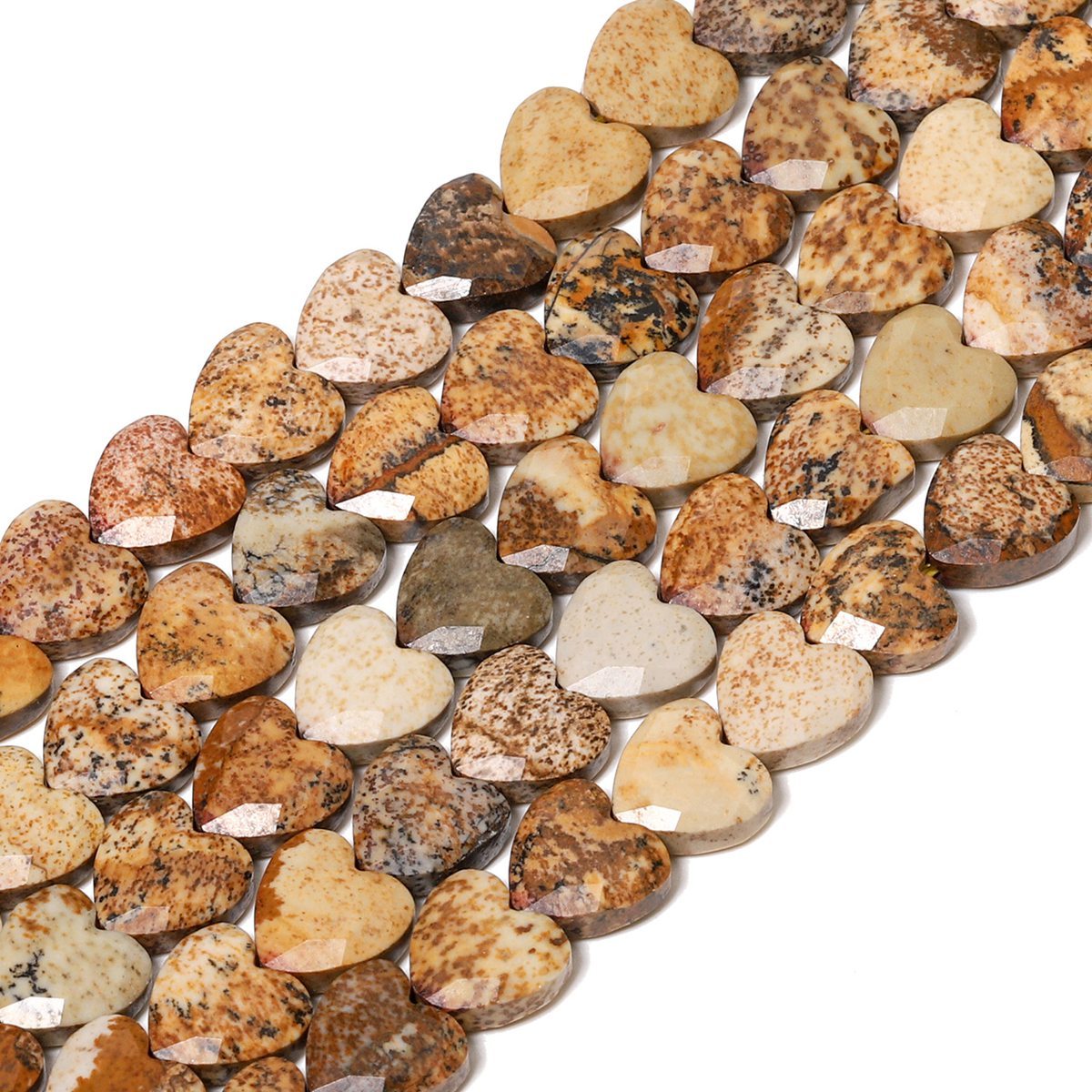 Loose 8MM Love Heart  Stone Beads for Making Jewelry Approx 24PCS & 20CM Strand