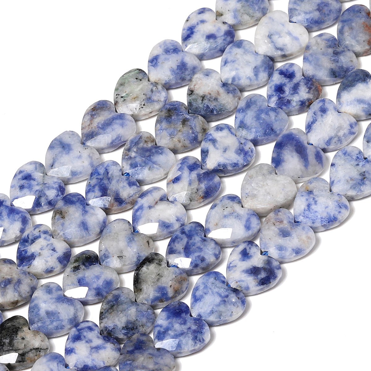 Loose 8MM Love Heart  Stone Beads for Making Jewelry Approx 24PCS & 20CM Strand