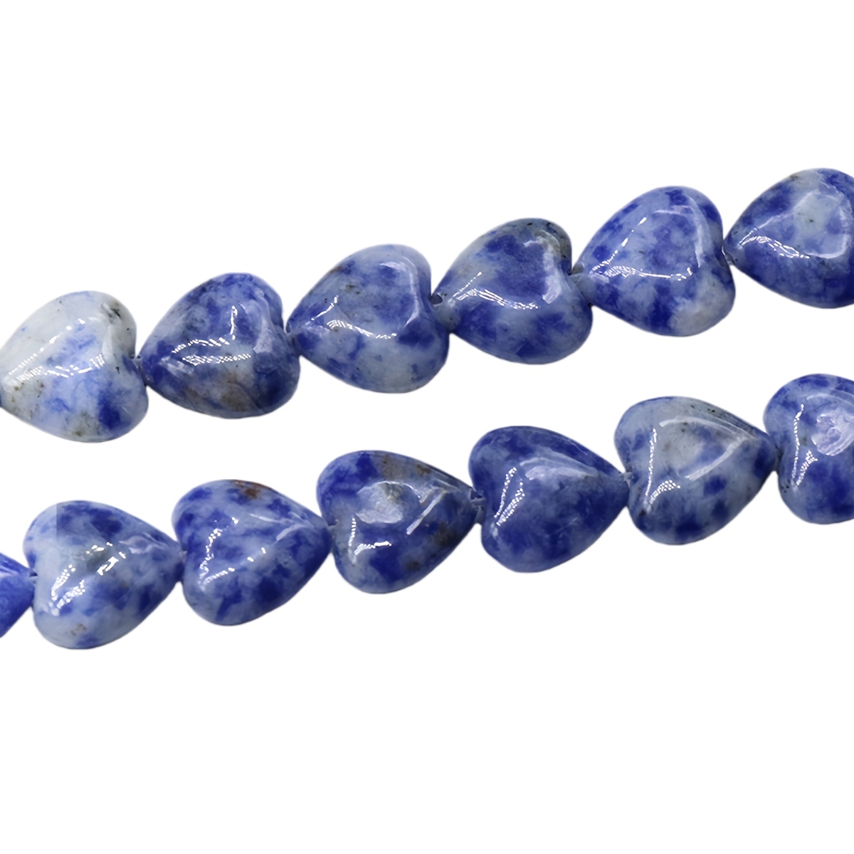 Loose 10MM Love Heart  Stone Beads for Making Jewelry 1 Strands