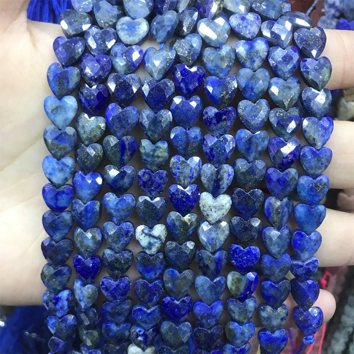 Loose 8MM Love Heart  Stone Beads for Making Jewelry Approx 24PCS & 20CM Strand