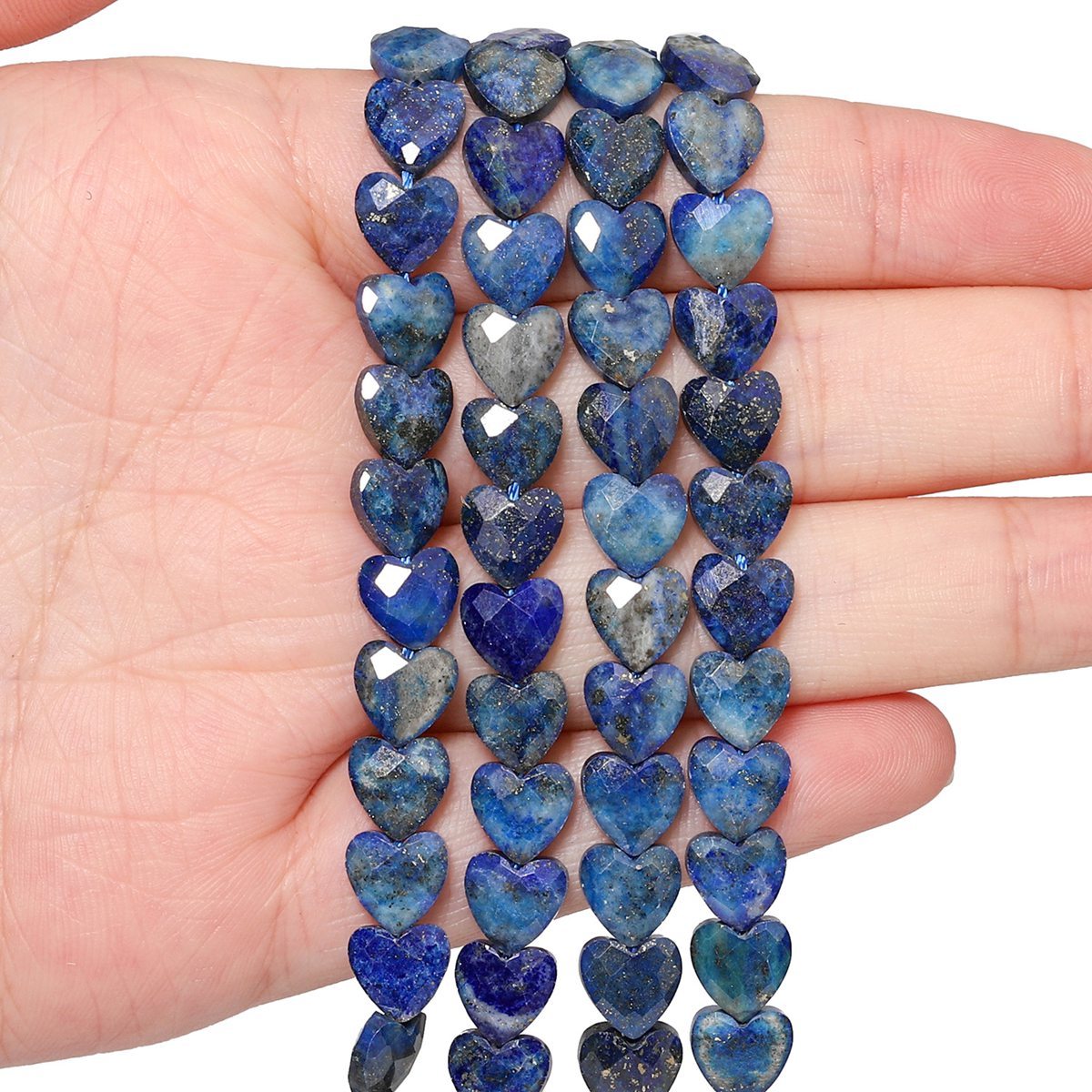 Loose 10MM Love Heart  Stone Beads for Making Jewelry Approx 20PCS & 20CM Strand