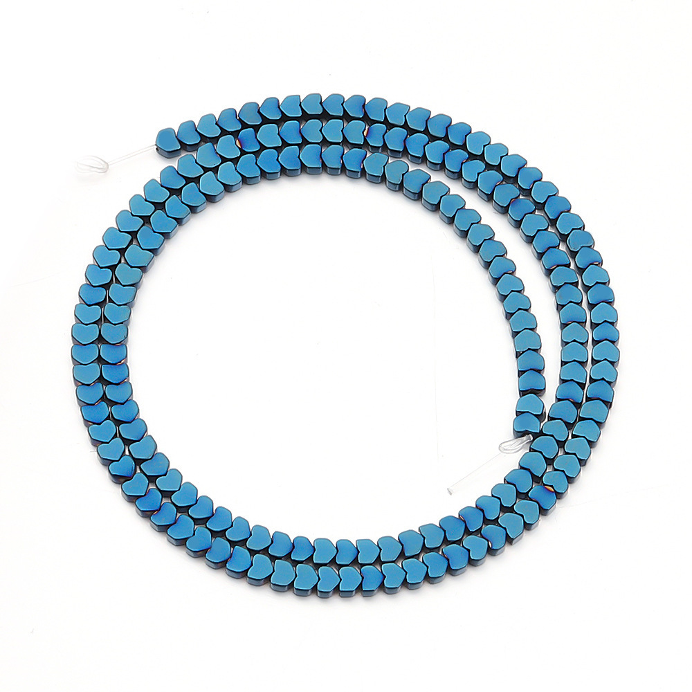 Heart Shape Hematite Stone Beads for DIY Making Jewelry (Approx 38CM)