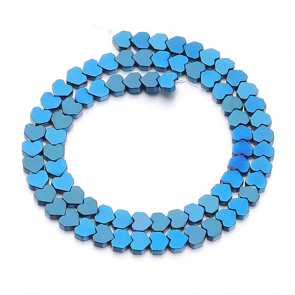 Heart Shape Hematite Stone Beads for DIY Making Jewelry (Approx 38CM)