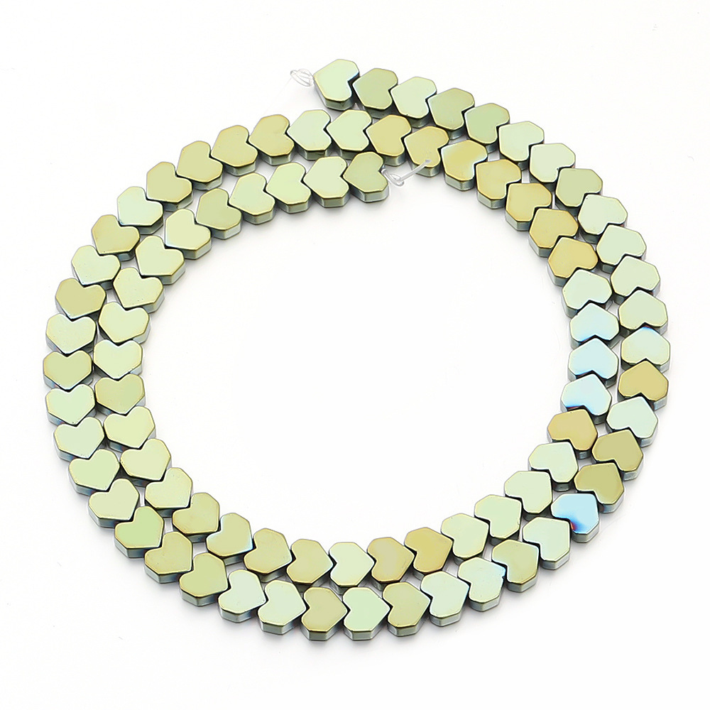 Heart Shape Hematite Stone Beads for DIY Making Jewelry (Approx 38CM)