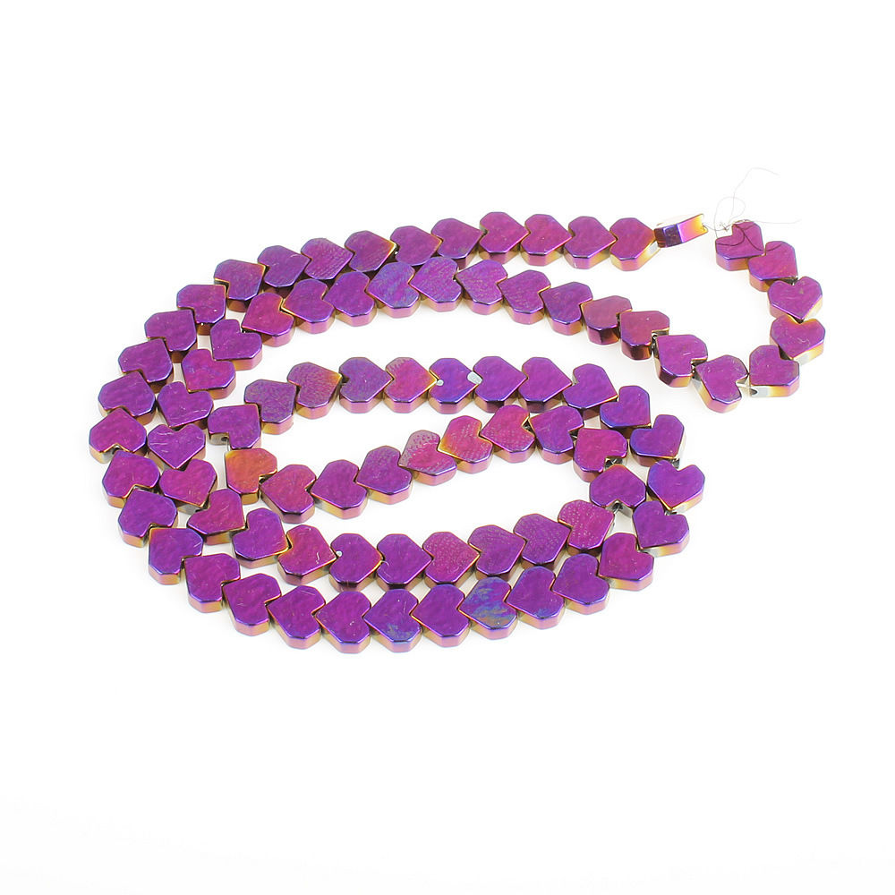 Heart Shape Hematite Stone Beads for DIY Making Jewelry (Approx 38CM)