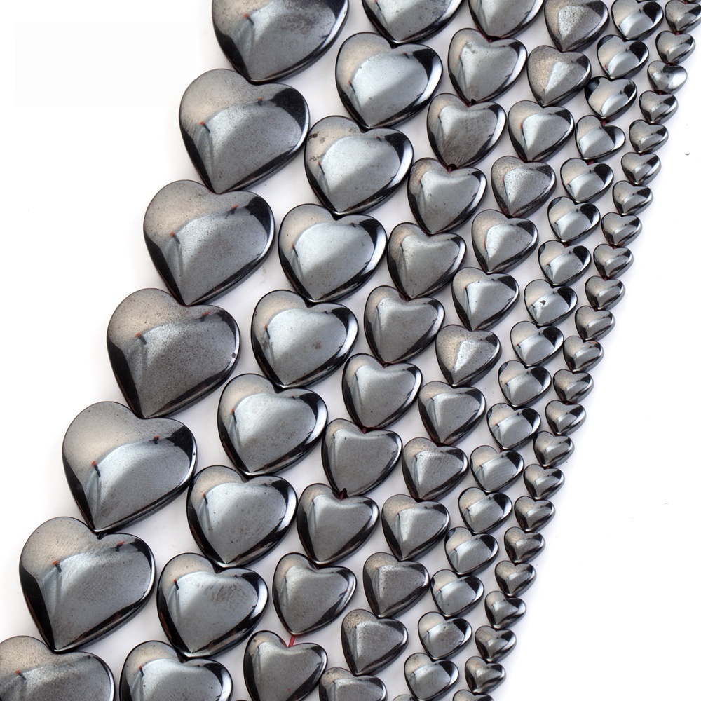 Love Hematite Heart Stone Beads for DIY Making Jewelry (Approx 38CM)