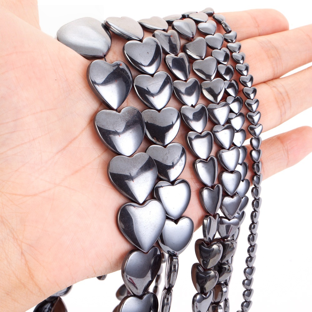 Love Hematite Heart Stone Beads for DIY Making Jewelry (Approx 38CM)