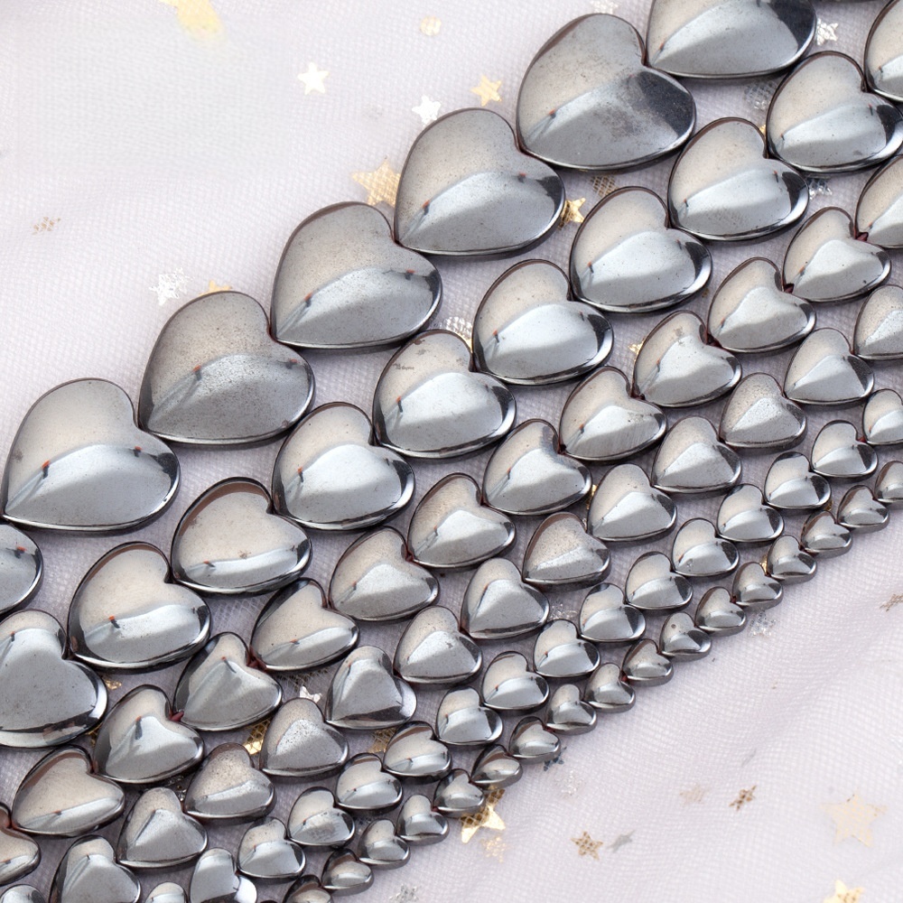 Love Hematite Heart Stone Beads for DIY Making Jewelry (Approx 38CM)
