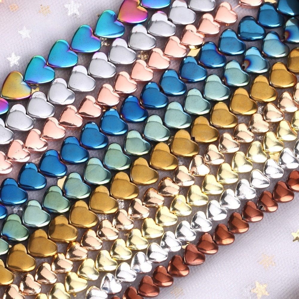 Love Hematite Heart Stone Beads for DIY Making Jewelry (Approx 38CM)