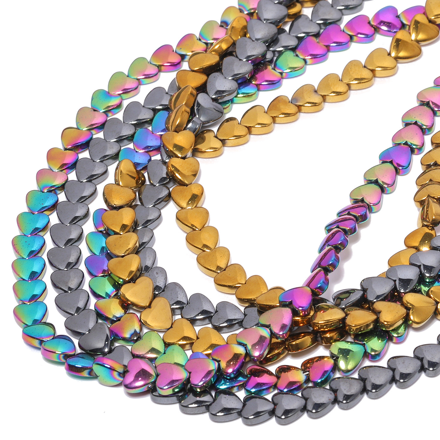Love Hematite Heart Stone Beads for DIY Making Jewelry (Approx 38CM)