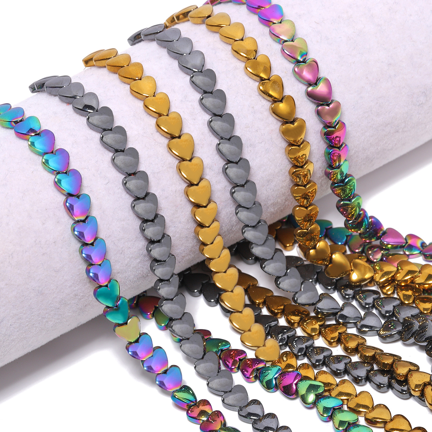 Love Hematite Heart Stone Beads for DIY Making Jewelry (Approx 38CM)