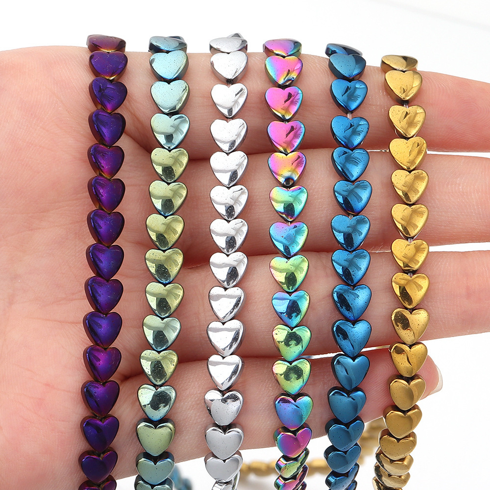 Love Hematite Heart Stone Beads for DIY Making Jewelry (Approx 38CM)