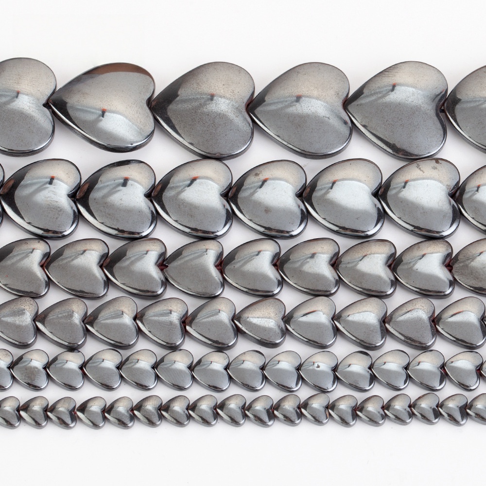 Love Hematite Heart Stone Beads for DIY Making Jewelry (Approx 38CM)
