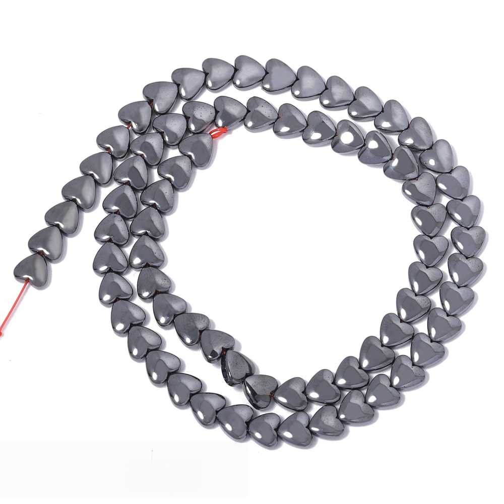 Love Hematite Heart Stone Beads for DIY Making Jewelry (Approx 38CM)