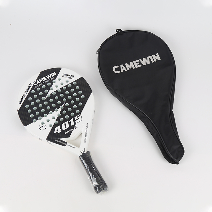 Beach tennis racket made of durable carbon fiber material