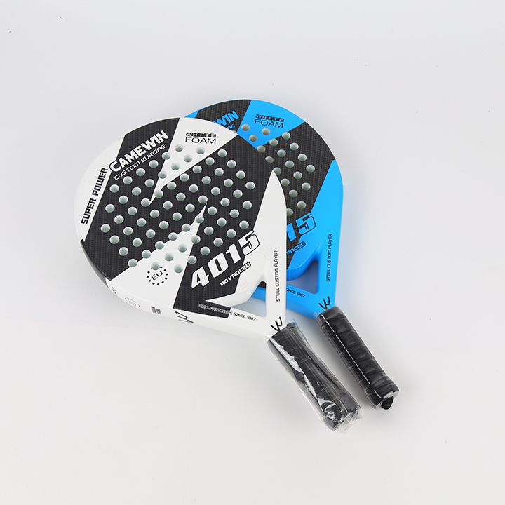 Carbon fiber pop tennis paddle designed for outdoor play