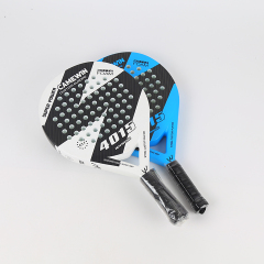 Carbon fiber pop tennis paddle designed for outdoor play