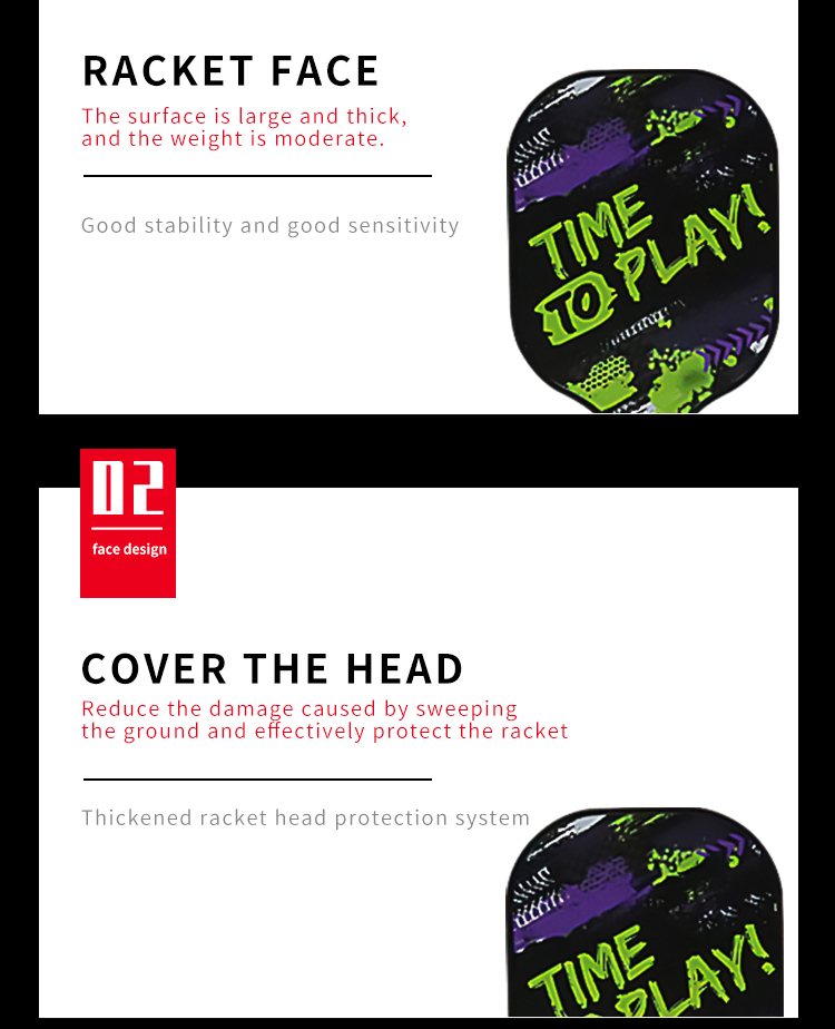 Pickleball paddle design customized by professional factory manufacturer