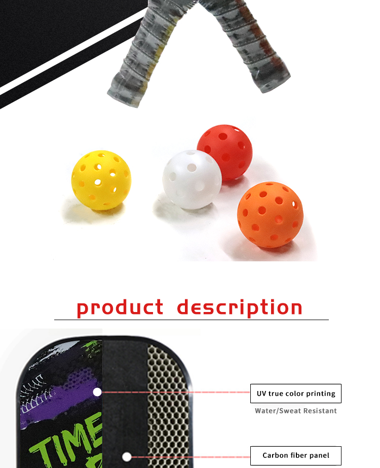 Lightweight core pickleball paddle from professional OEM paddle factory