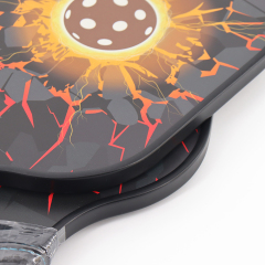 Custom pickleball paddle Melors 3K T700 raw carbon fiber design