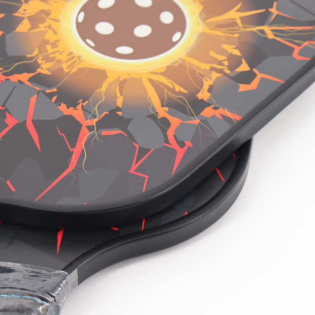 Custom pickleball paddle Melors 3K T700 raw carbon fiber design