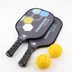 Professional grade pickleball paddle with durable carbon fiber 