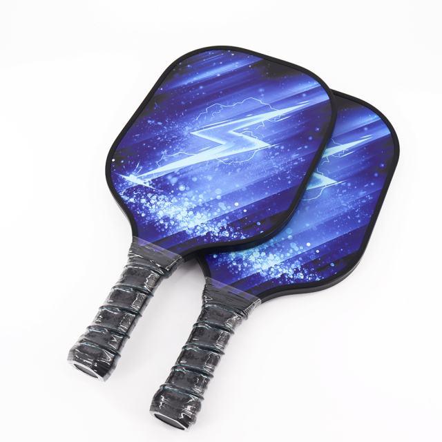 Professional pickleball paddle with durable carbon fiber construction