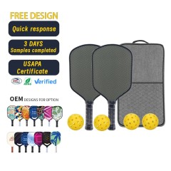 Custom pickleball paddle with personalized handle grips and UV printing