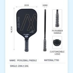 Polypropylene pickleball paddle featuring lightweight core and high durability