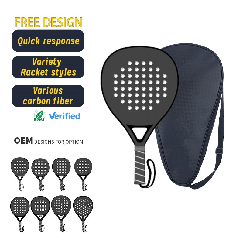 carbon fiber paddle tennis racket built for power and durability
