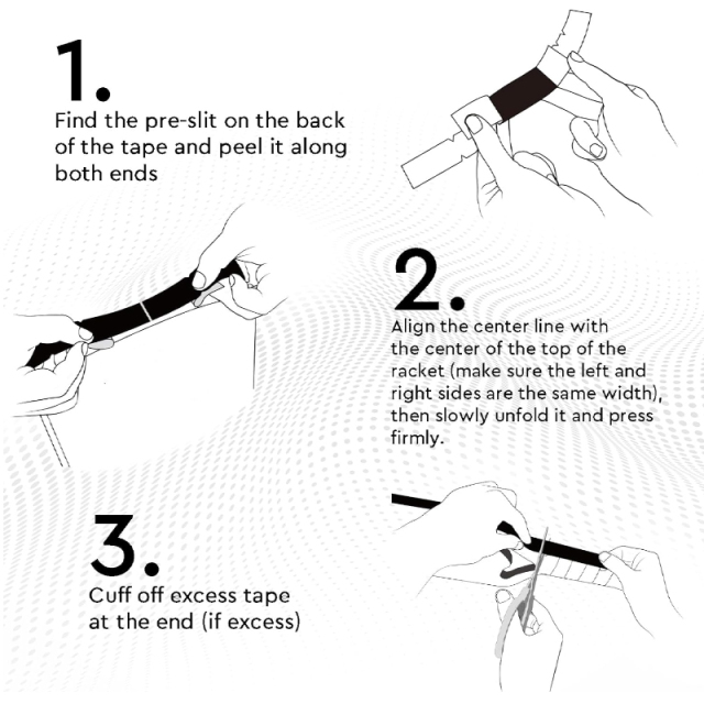 Melors Super Grip Casual Party Racquet Accessories forpickleball rackets PU Protective Side Strip for Adults paddle,Melors Fitness