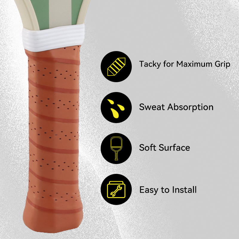 Melors Professional Factory for Anti-slip Tacky Soft PU Custom Overgrip Tape for USAPA Pickleball Paddle,Melors Fitness