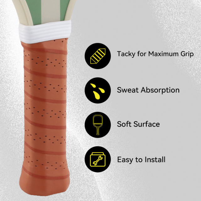 Melors Professional Factory for Anti-slip Tacky Soft PU Custom Overgrip Tape for USAPA Pickleball Paddle,Melors Fitness