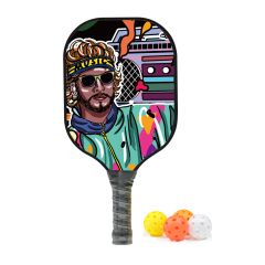 High-performance wholesale pickleball paddle with honeycomb core and textured face