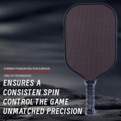Titanium pickleball paddle with lightweight design and factory supply