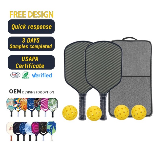OEM pickleball paddle factory supporting custom carbon paddles