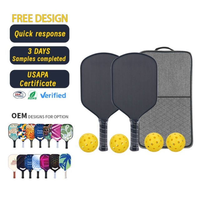 Custom pickleball paddle with logo engraving service from Melors