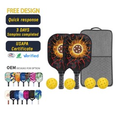 Melors Carbon Fiber Thermoformed Pickleball Paddle 16inch Length 7.09oz Weight 16/15/14mm Fiberglass Sports Equipment Games,Melors Fitness