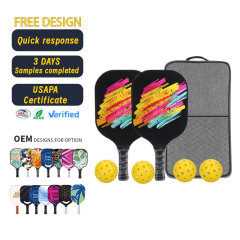 High-performance fiberglass pickleball paddles manufactured in certified MELORS factory