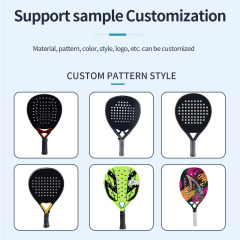 Durable carbon fiber beach tennis racket with modern design