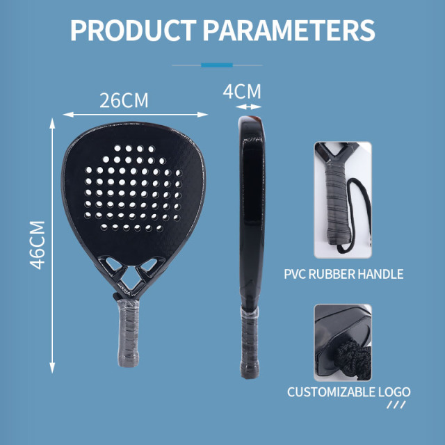 Lightweight 3K carbon fiber tennis racket for performance play