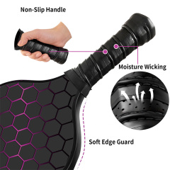 Pickleball match using carbon fiber paddles at a professional tournament