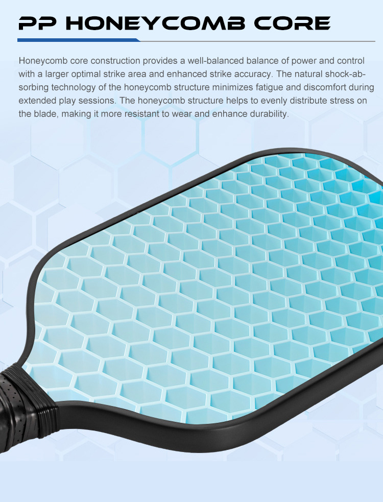 Premium pickleball paddle made in our factory for lightweight speed and control