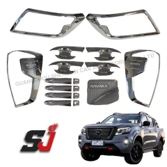 Philippines Hot Selling Car Garnish Set Headlight Tail Lamp Cover Body Kit For Nissan Navara NP300